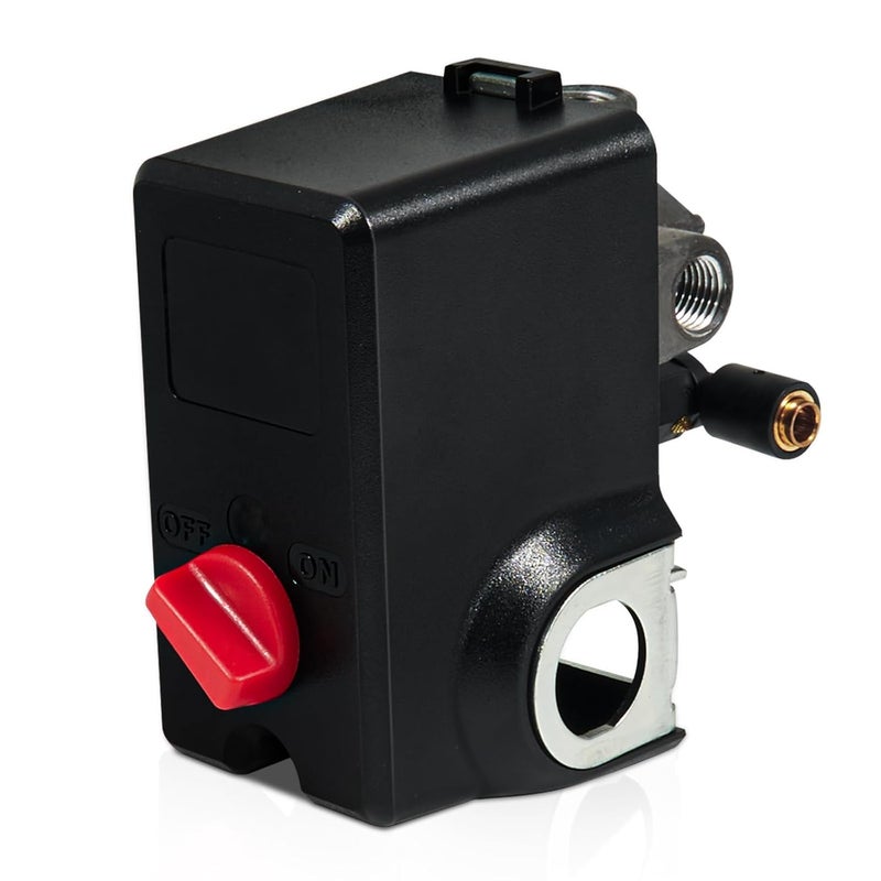 AUTOBABA Pressure Switch Compatible with Condor MDR 11/11 EA 26 AMPS 120/240 Volts 120-155 PSI 4 Port with Bleeder 220 Volts 110 Volts - Image 1